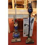 A Beldray Airgility Max cordless vacuum cleaner with box, together with a Dyson Ball vacuum