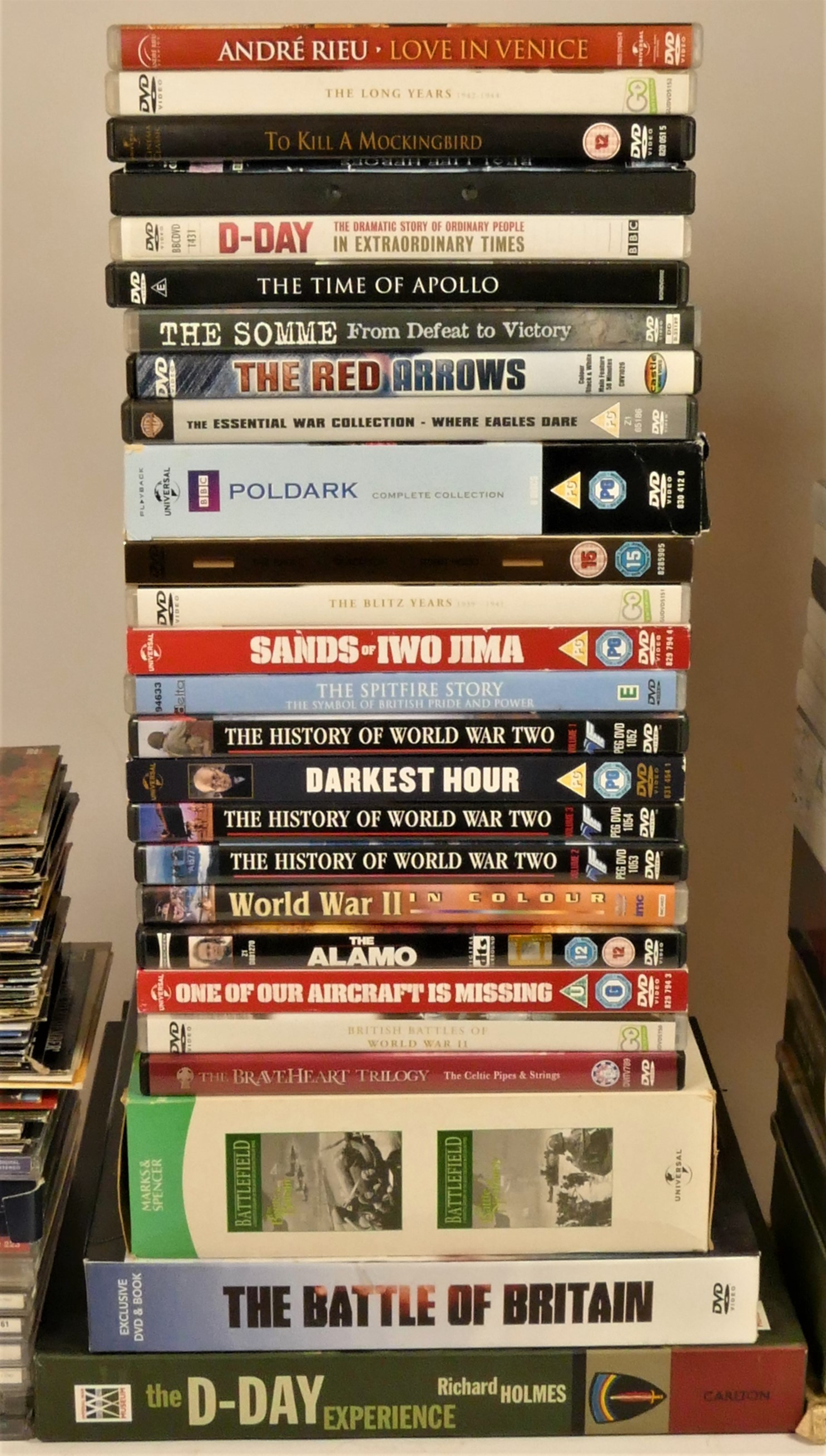 A collection of DVDs including box sets of wartime dramas and documentaries - Image 3 of 3