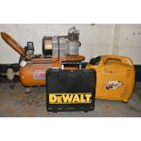 A IMPA 1500 petrol inverter generator together with a Kaeser 300 (West German) air compressor, a