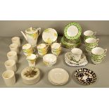 A collection of mid 20th Century ceramics and dinnerware to include, water jugs by Wade, Burleigh,