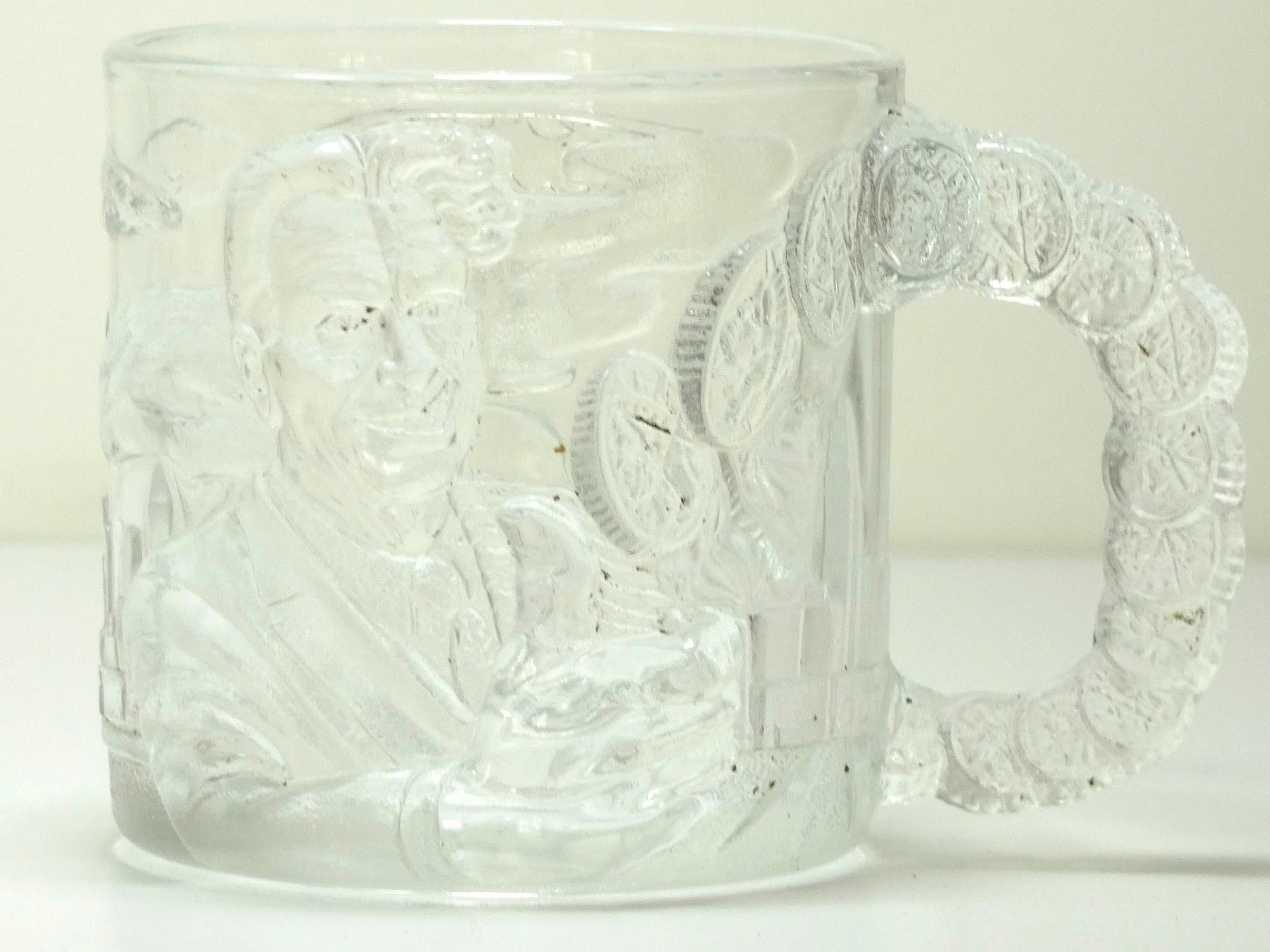 A set of four Batman Forever (1995) glass mugs, available to purchase from McDonalds stores to - Image 6 of 13
