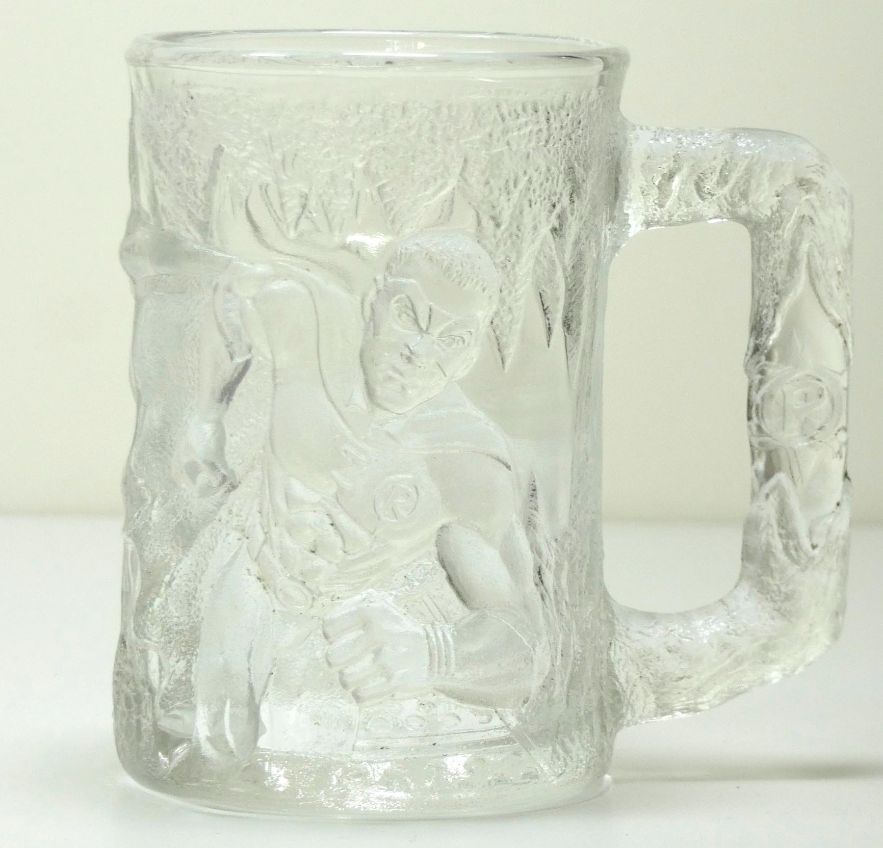 A set of four Batman Forever (1995) glass mugs, available to purchase from McDonalds stores to - Image 10 of 13