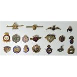 Eighteen various military sweetheart badges/brooches, to include Green Howards and New Zealand.