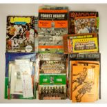 A collection of sporting programmes mainly football, dating from the late 60s through the 2000s,