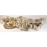 Wilson Line silver plated tableware , including twenty one pieces stamped with Wilson Line