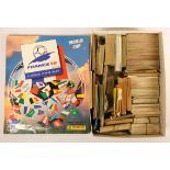 A France 98 World Cup Panini completed sticker album, together with a large collection of football