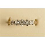 A 9ct gold and brilliant cut diamond ring, stated weight 0.25cts, 2.1gm