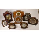 A collection of clocks to include, a Smiths Sectric electric clock, Temco, Acctim and others (2)