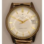 Seiko Sportsmatic Calendar 820 automatic date gilt metal gentleman's wristwatch, 36mm