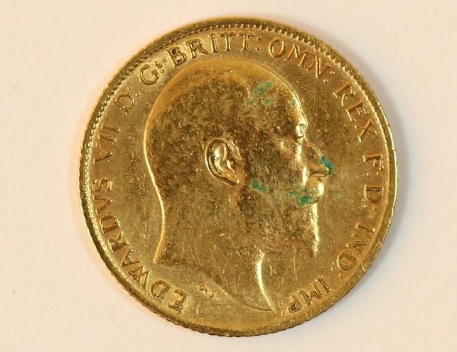 An Edward VII half sovereign, 1906