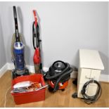 A selection of vacuum cleaners to include a Henry Hoover