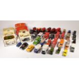 A collection of die-cast model vehicles, including Saico, Guisval and Vanguards, along with others