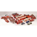 A collection of die-cast model vehicles, including Corgi, Matchbox and Vanguards, along with others