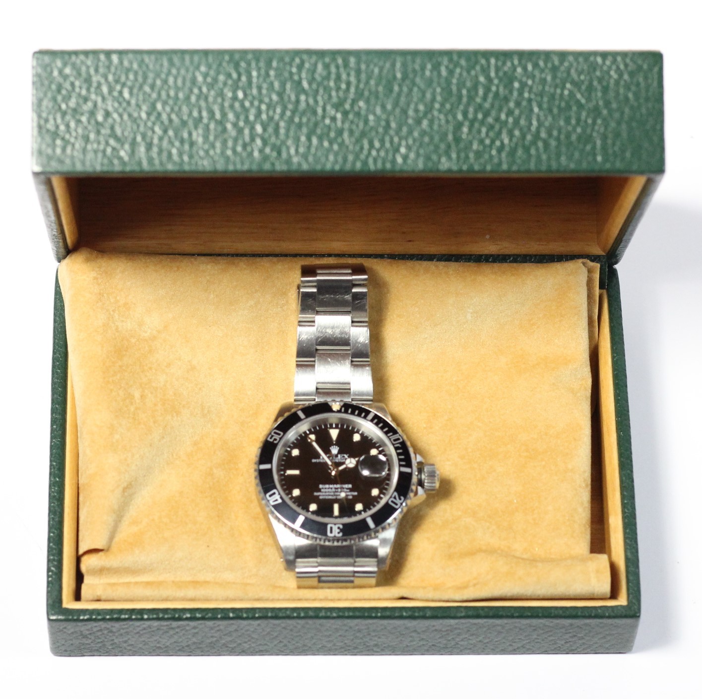 Rolex, Submariner, a stainless steel automatic with date wristwatch, Ref. 16610, circa 1992, - Image 12 of 12