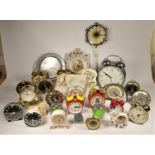 A collection of alarm clocks to include, Disney, Orel, Smith Alarm, Westclox and others (2)