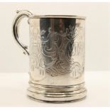 A Victorian silver christening mug, by Joseph & Joseph Angell, London 1848, initialed, 125gm
