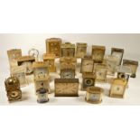 A collection of quartz carriage clocks to include, Cavalier, Avia, Acctim, President and others (2)