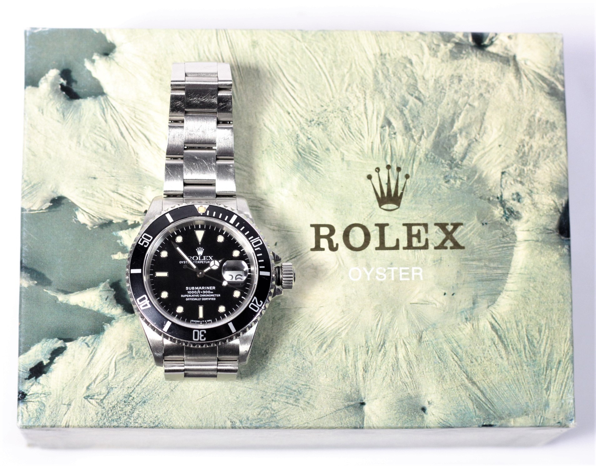 Rolex, Submariner, a stainless steel automatic with date wristwatch, Ref. 16610, circa 1992, - Image 10 of 12