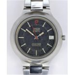 Omega Seamaster Electronic F300Hz, a stainless steel date gentleman's wristwatch, c.1970, the