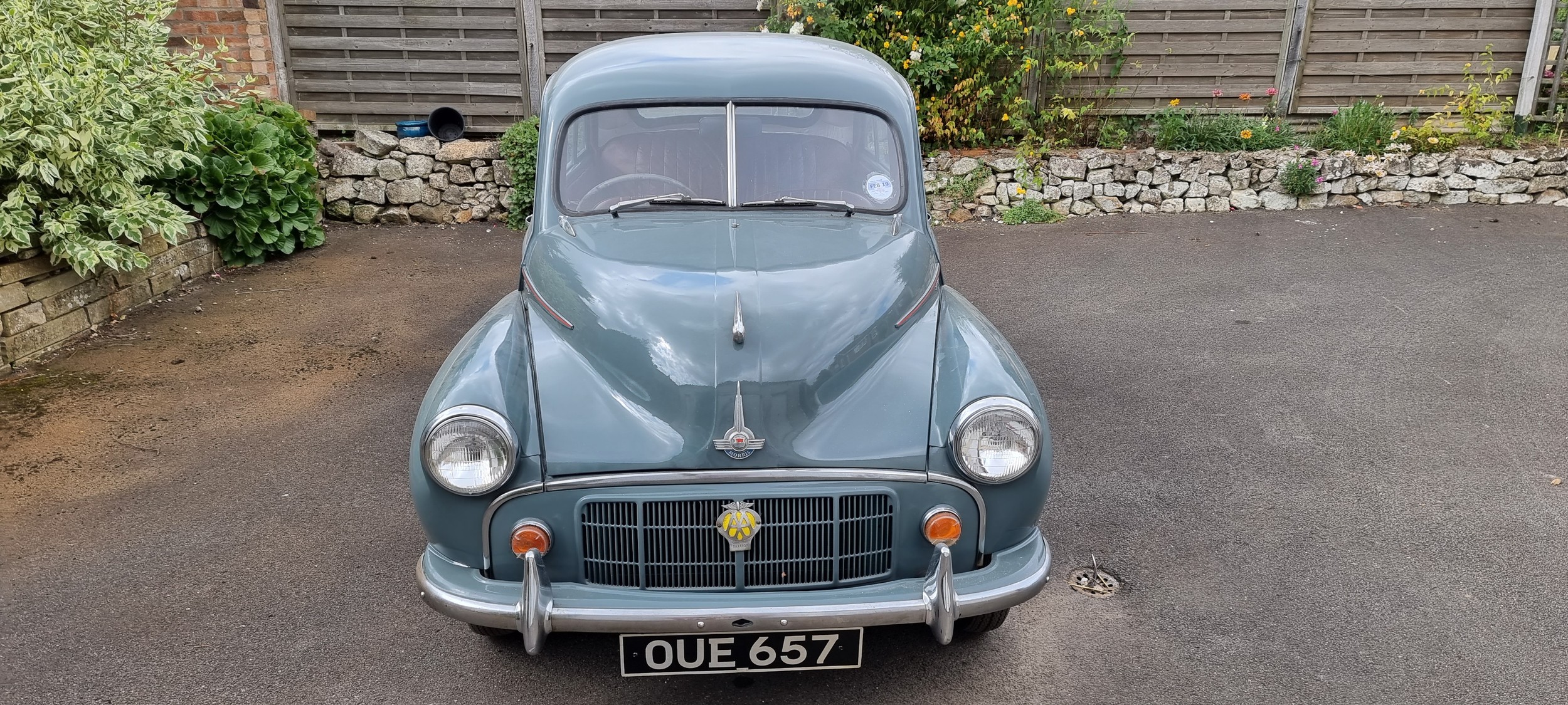 1954 Morris Minor, 1098cc. Registration number OUE 657. Chassis number FAJ-11/244273. Engine - Image 3 of 17