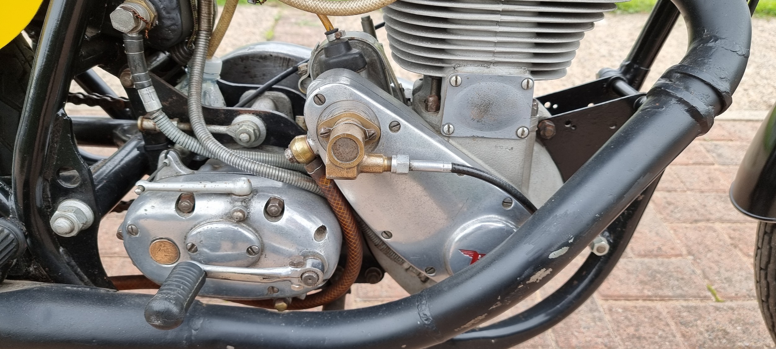 1957 BSA Gold Star DBD34, 499cc, ex Harry Grant race bike. Registration number UUV 183 (non - Image 6 of 16