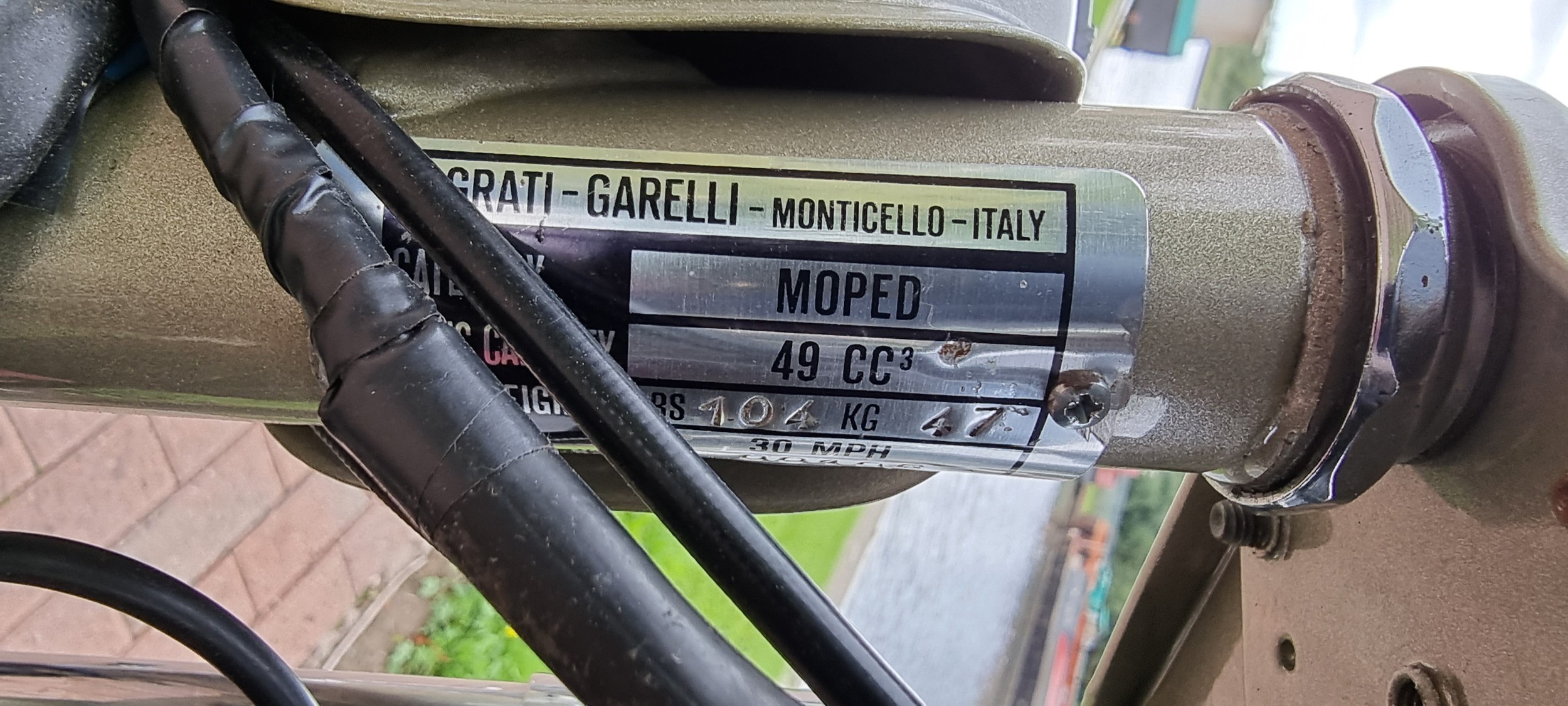 1983 Garelli Moped, 49cc. Registration number A716 MNW. Frame number 00106. Engine number 386341. In - Image 12 of 12