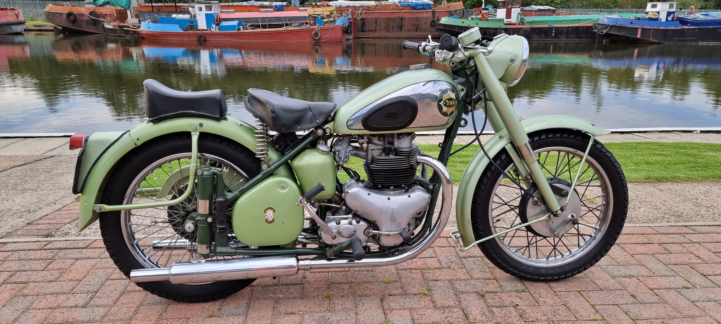 1952 BSA A7 Star Twin, 499cc. Registration number WXG 560 (non transferrable). Frame number BA7S