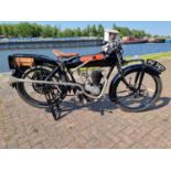 1924 Beardmore Precision, Barr & Stroud sleeve valve 350cc. Registration number PU 2421. Frame