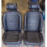 Two pairs of MGB vinyl seats