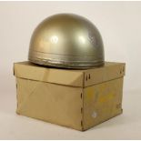 An Everoak model TT-ACU pudding basin helmet, in silver, size 7 1/4, purchased in 1961 from