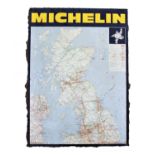 Michelin, a single sided printed tin map, 87 x 63 cm