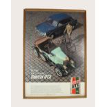 A framed Castrol/Morris Bullnose & Morris 1800 advertising poster, 87 x 61 cm