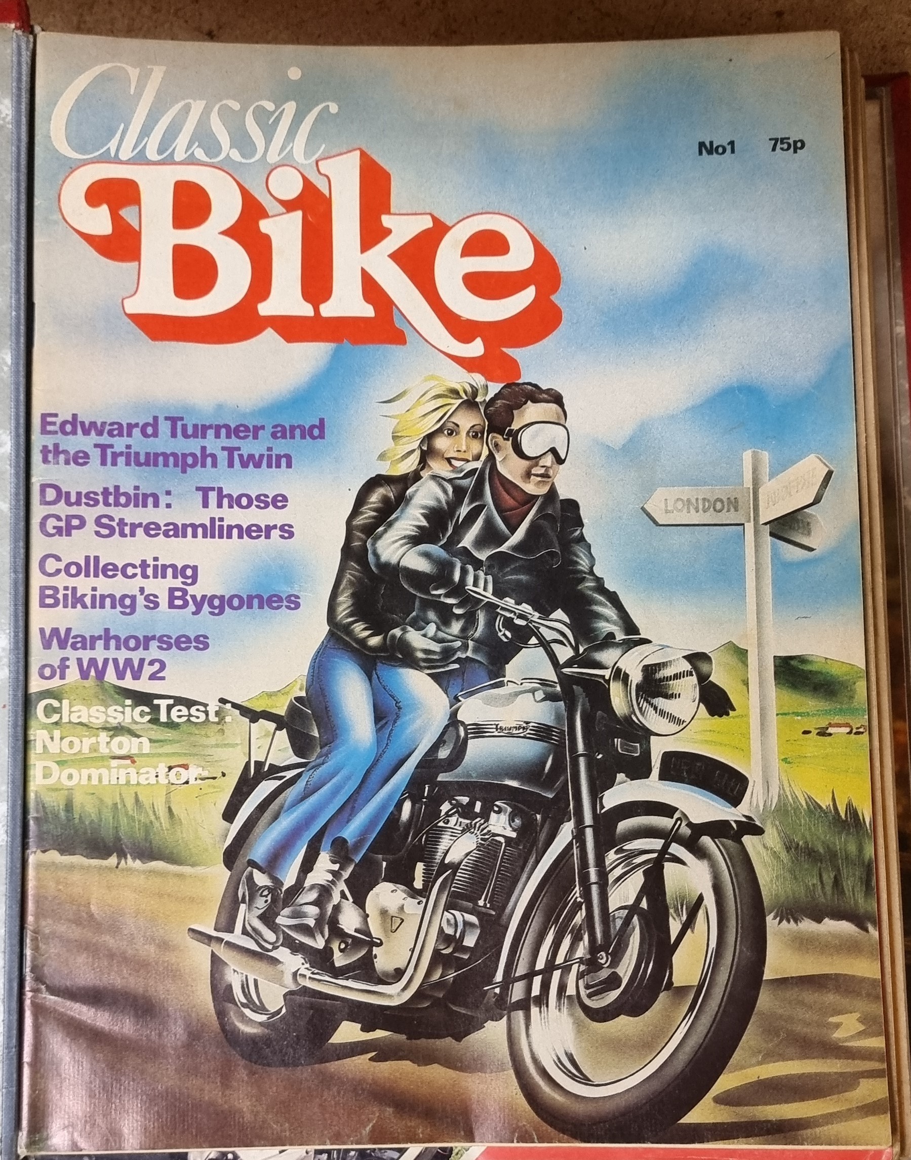 Classic Bike Magazine, a large collection, dating from issue 1, March 1978 through 1996, bound in