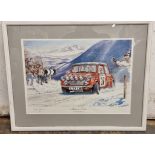 Tony Gardiner, Return to Monte, a limited edition print, 65/100 signed by the artist, Ron Crellin