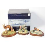 Border Fine Arts - 'In A Sunny Glade' BO255 (boxed) together with a Mandarin drake PS03 and a badger