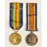 WWI pair, awarded to 3300 DVS E.H. Sandford R.A., 1914-1918 and Victory