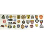 A collection of thirty one Emergency Service patches, consisting mainly of American Fire Departments