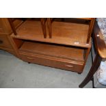 A vintage teak (probably G plan) TV cabinet, width approx. 83cm