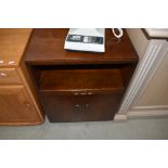 A mid 20th Century bedside or TV/Hifi cabinet, width approx. 53cm