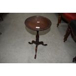 A reproduction wine table, diameter approx. 30cm