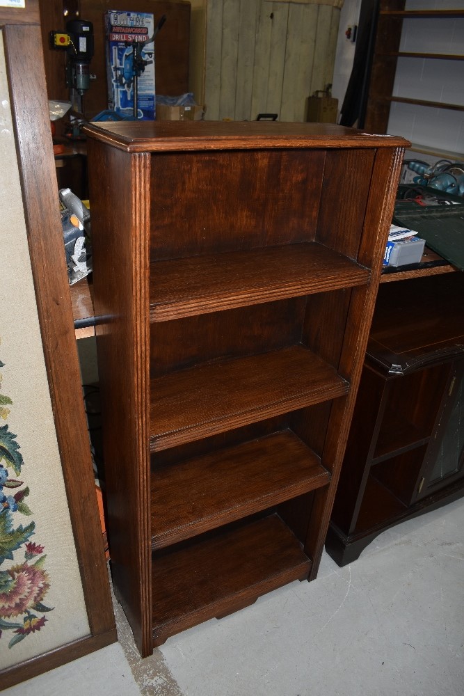 A set of mid 20th Century oak bookshelves approx. Width 50cm, height 109cm