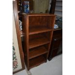 A set of mid 20th Century oak bookshelves approx. Width 50cm, height 109cm