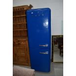 A tradition Smeg fridge freezer, in royal blue, model number FAB32YBL