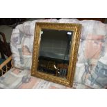 A gilt frame wall mirror approx. 49 x 62cm