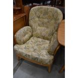 A vintage Ercol windsor style easy chair