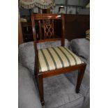 A reproduction Regency style mahogany dining chair