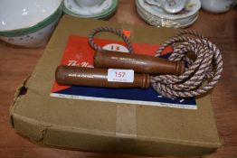 A boxed Xylophone and Mary Gladstone skipping rope