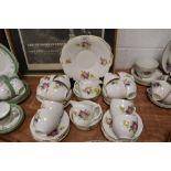 a part tea service by Collingwoods with transfer design