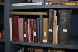 A selection of vintage text and reference books including Fifty figure and character dances