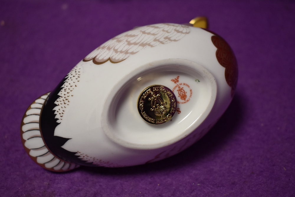 A Royal Crown Derby paperweight Mallard Duck with gold stopper - Image 2 of 2